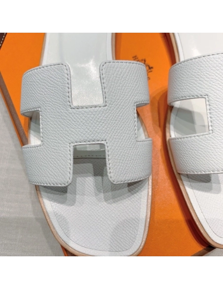 Hermes flat slides summer shoes_26