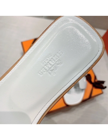 Hermes flat slides summer shoes_26