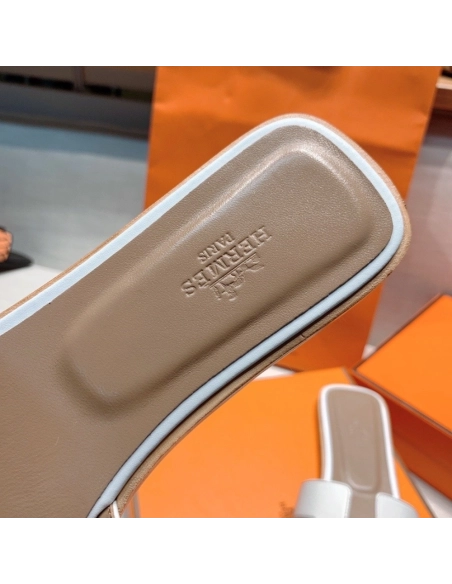 Hermes flat slides summer shoes_29