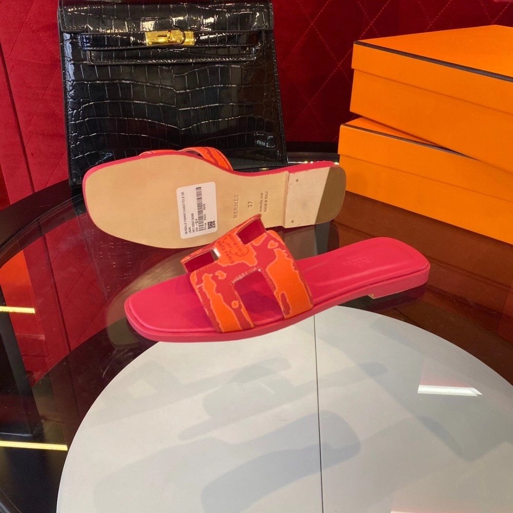 Hermes flat slides summer shoes_3