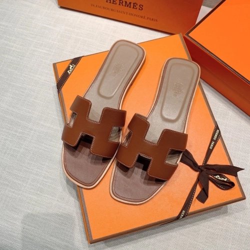 Hermes flat slides summer shoes_31