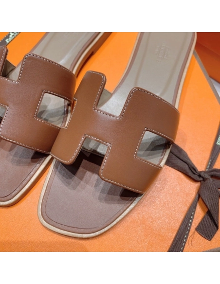 Hermes flat slides summer shoes_31