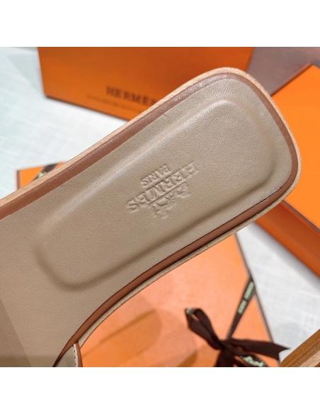 Hermes flat slides summer shoes_31