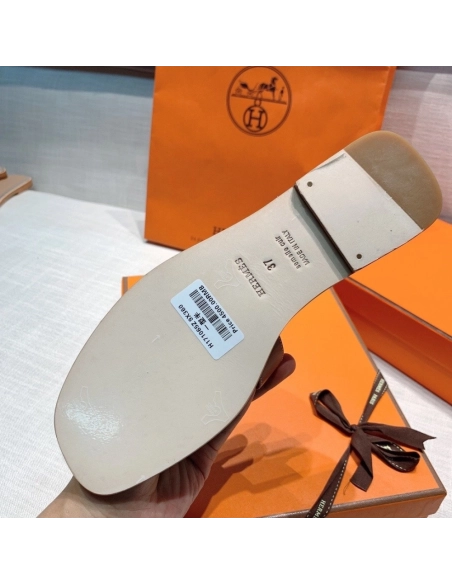 Hermes flat slides summer shoes_31