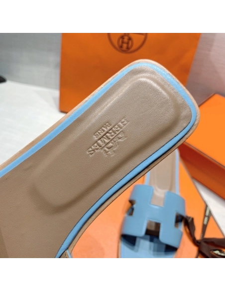 Hermes flat slides summer shoes_32