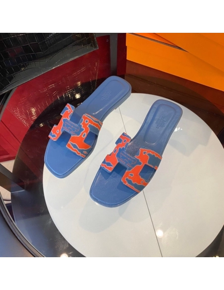 Hermes flat slides summer shoes_4