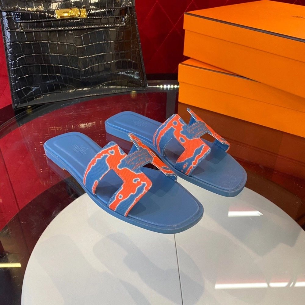 Hermes flat slides summer shoes_4