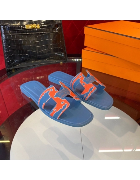 Hermes flat slides summer shoes_4