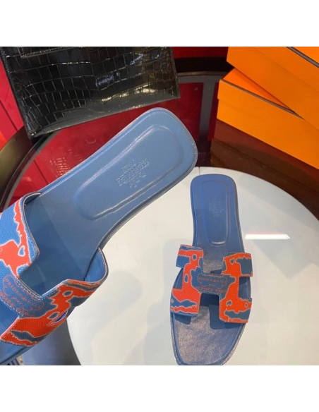 Hermes flat slides summer shoes_4