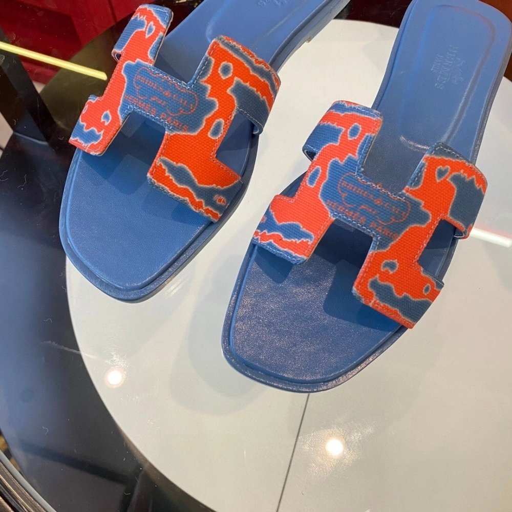 Hermes flat slides summer shoes_4