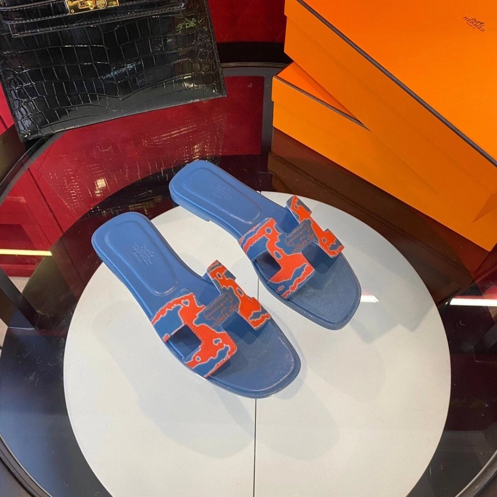 Hermes flat slides summer shoes_4