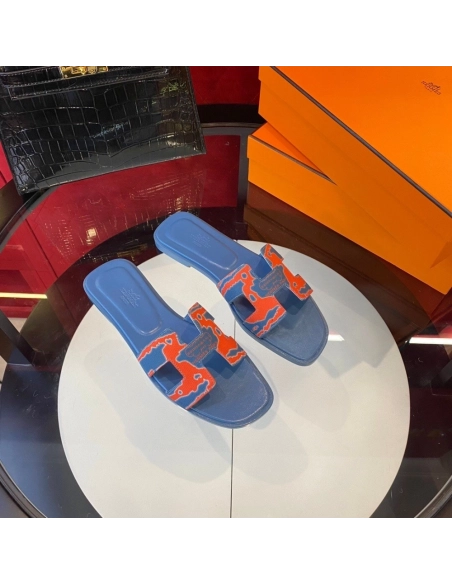 Hermes flat slides summer shoes_4