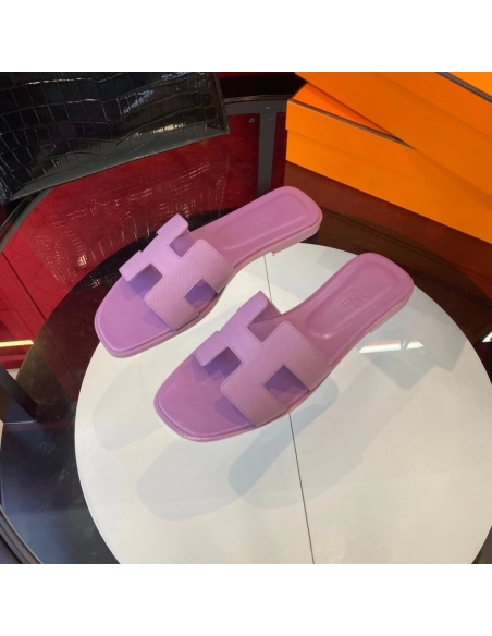 Hermes flat slides summer shoes_5