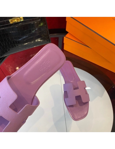 Hermes flat slides summer shoes_5