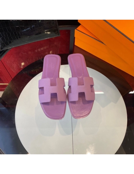 Hermes flat slides summer shoes_5
