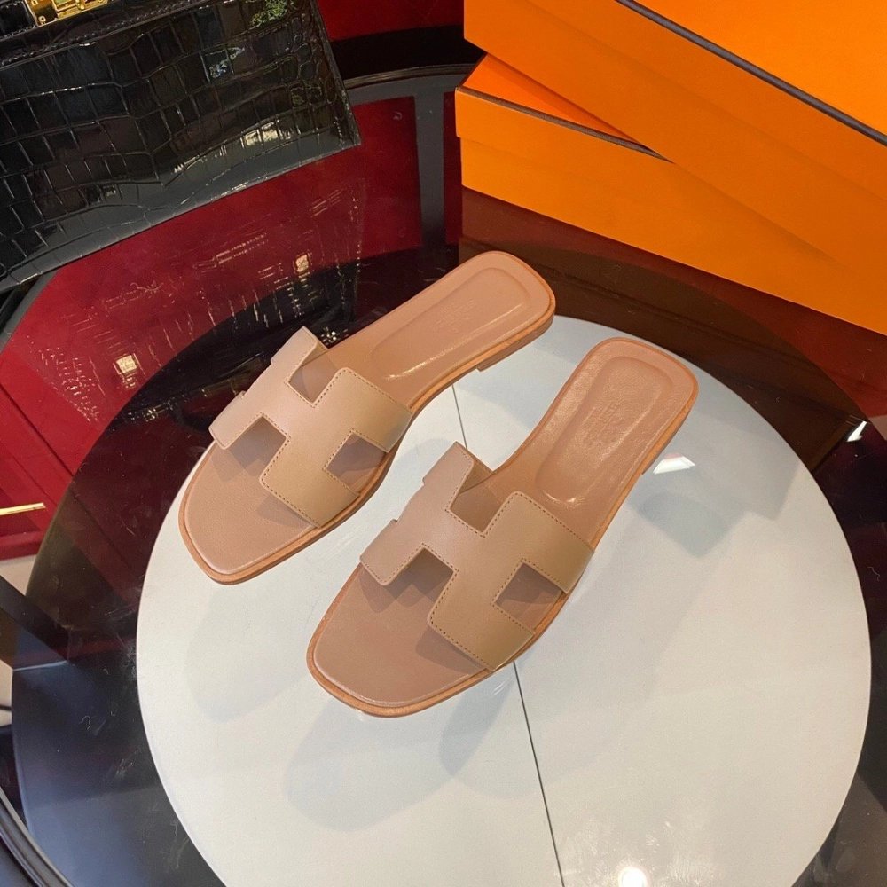 Hermes flat slides summer shoes_6