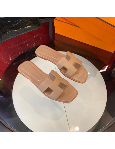 Hermes flat slides summer shoes_6