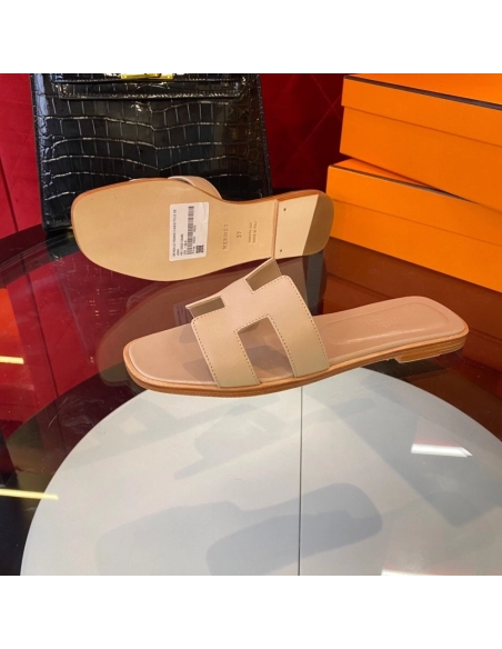 Hermes flat slides summer shoes_6
