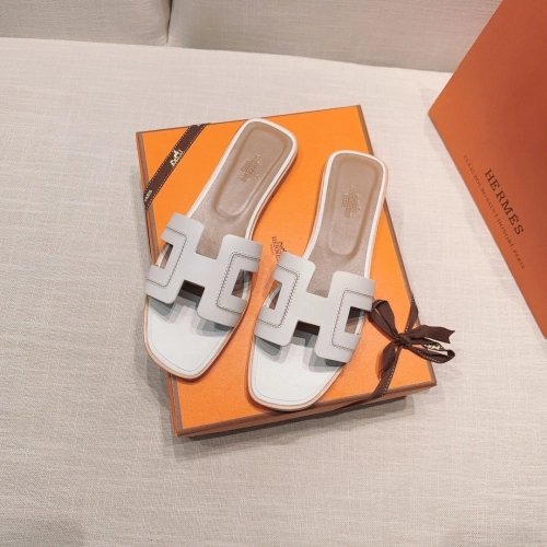 Hermes flat slides summer shoes_7