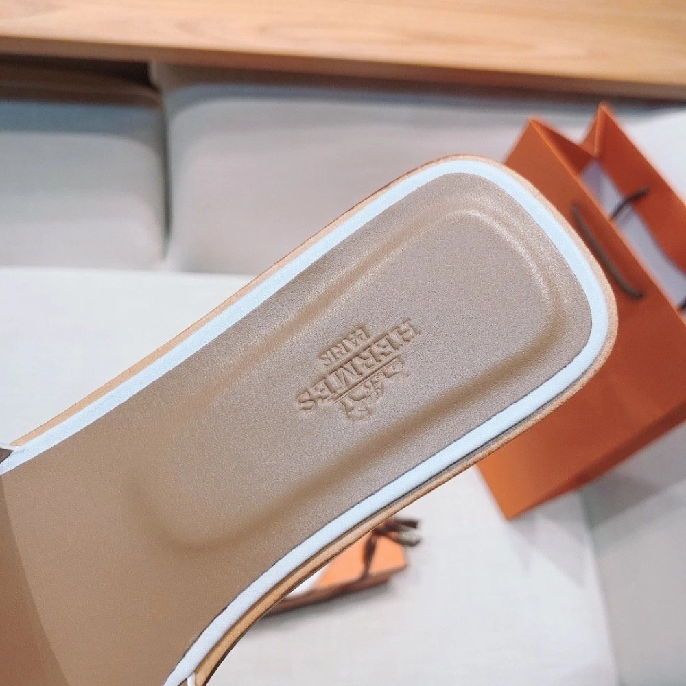 Hermes flat slides summer shoes_7