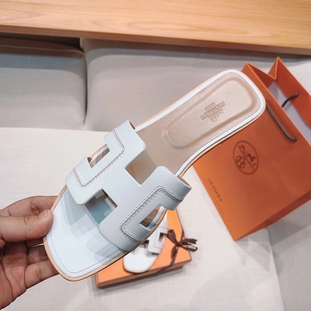 Hermes flat slides summer shoes_7