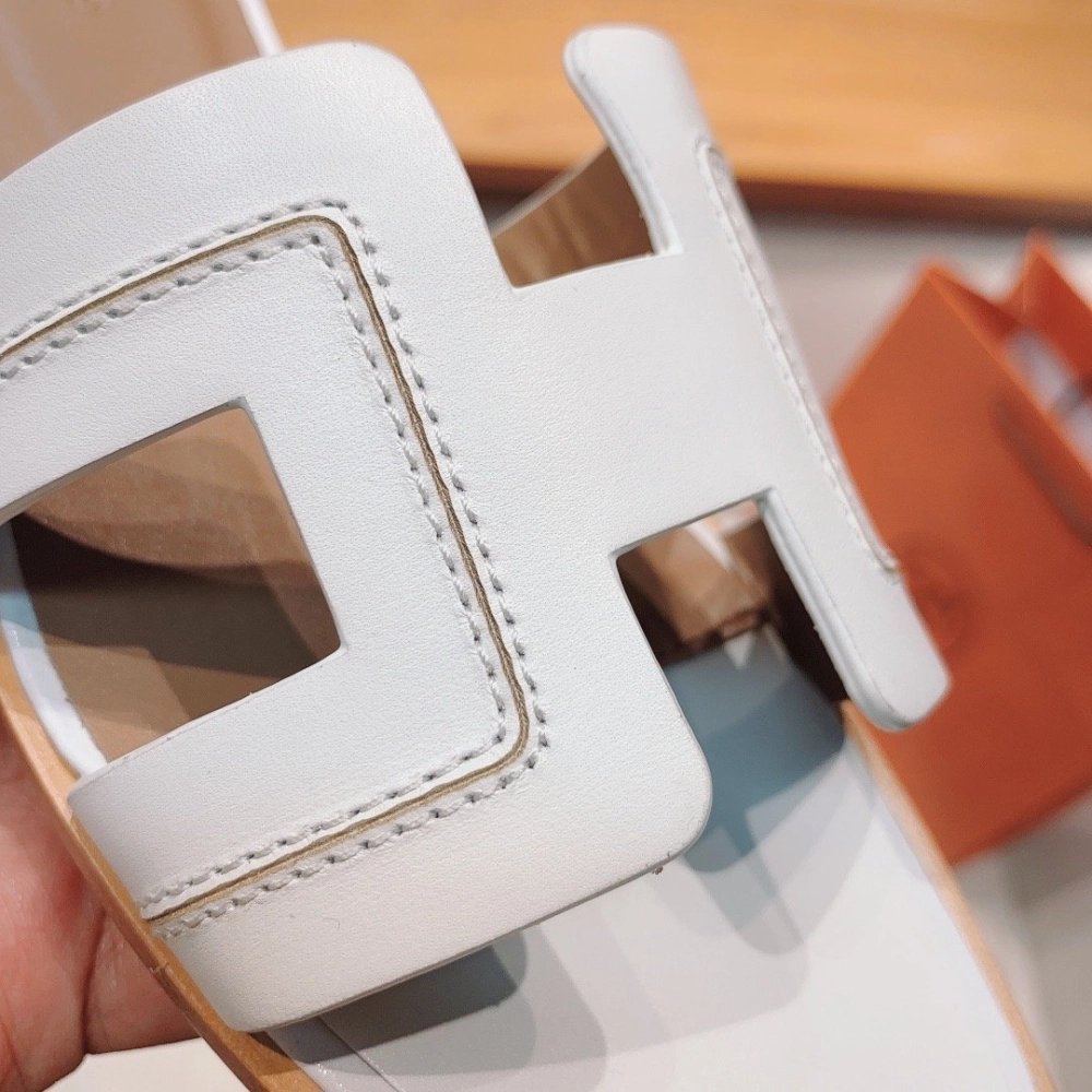 Hermes flat slides summer shoes_7