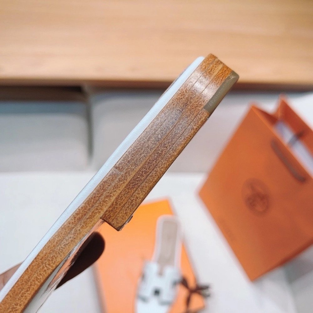 Hermes flat slides summer shoes_7