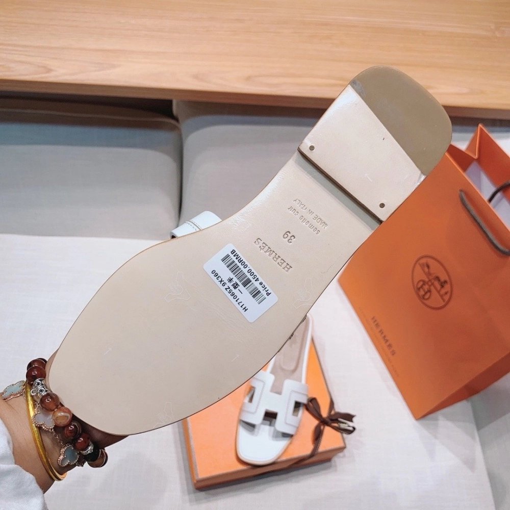 Hermes flat slides summer shoes_7