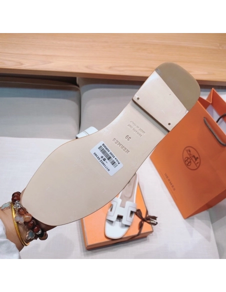Hermes flat slides summer shoes_7