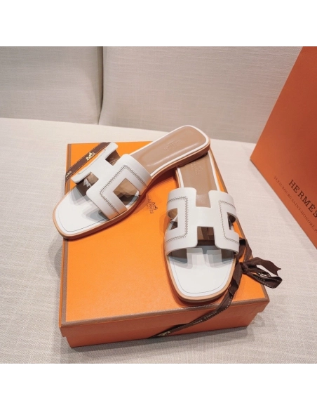 Hermes flat slides summer shoes_7