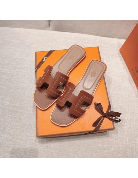Hermes flat slides summer shoes_7