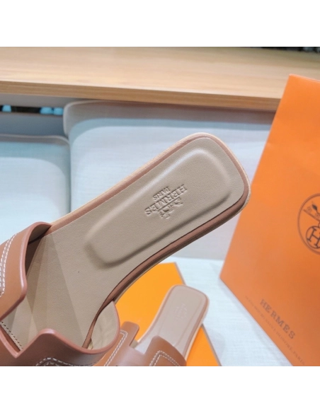 Hermes flat slides summer shoes_7