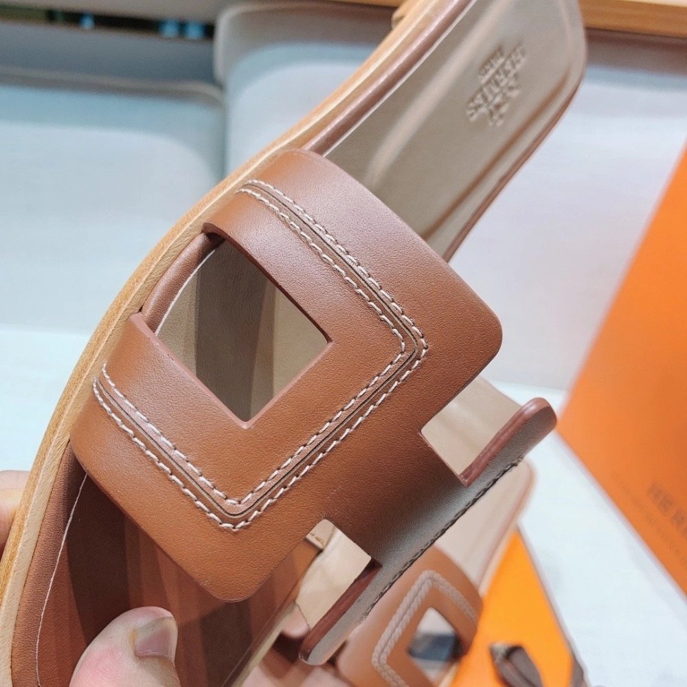 Hermes flat slides summer shoes_7