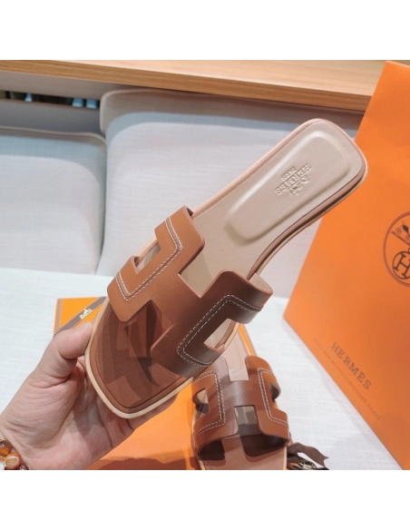Hermes flat slides summer shoes_7