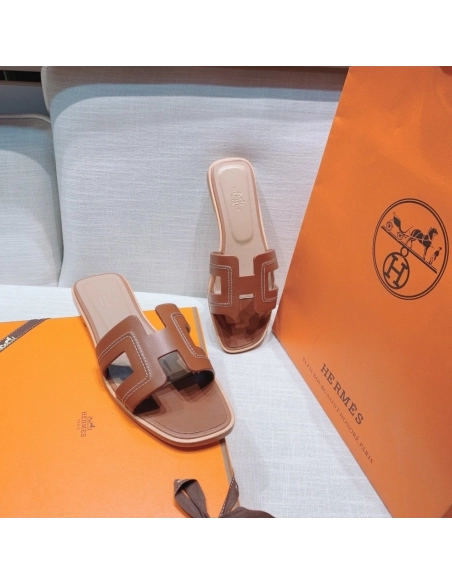 Hermes flat slides summer shoes_7