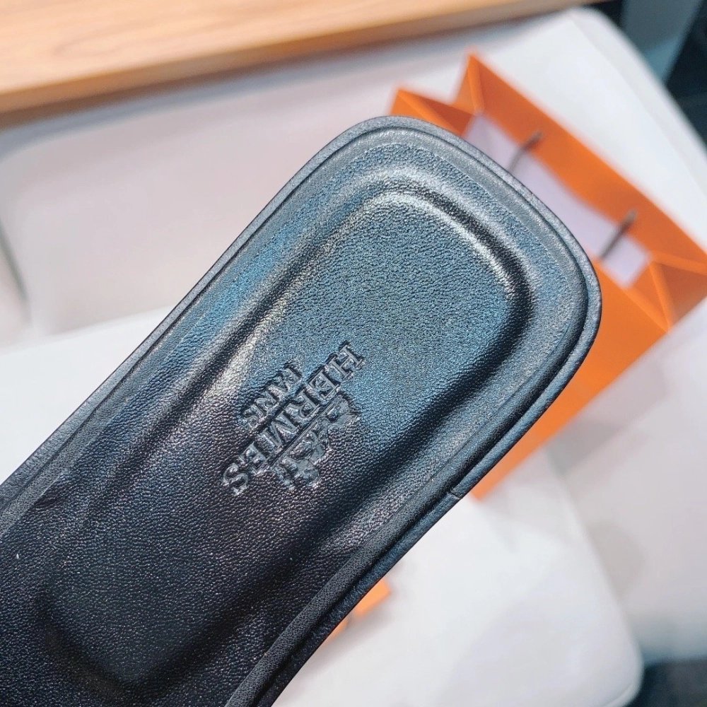 Hermes flat slides summer shoes_7