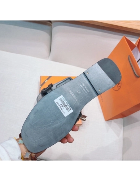 Hermes flat slides summer shoes_7