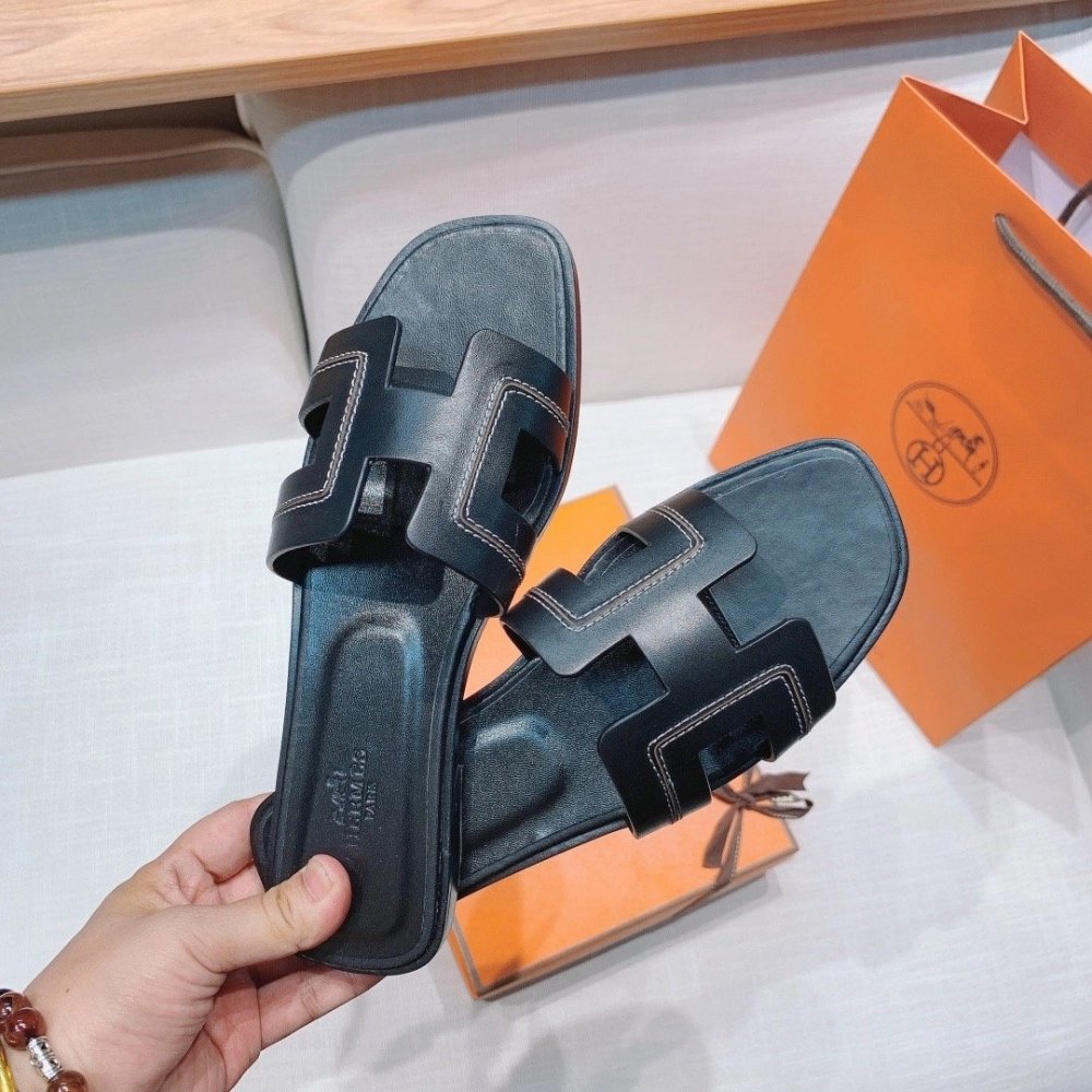 Hermes flat slides summer shoes_7