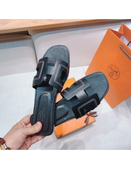 Hermes flat slides summer shoes_7