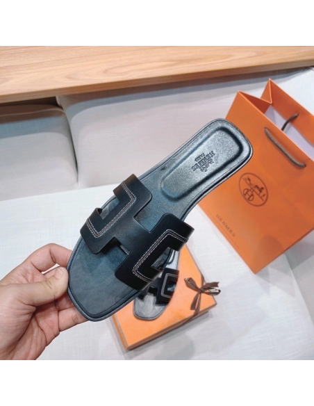 Hermes flat slides summer shoes_7