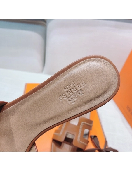 Hermes mid-heel slides