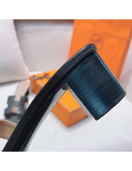 Hermes mid-heel slides summer shoes_1