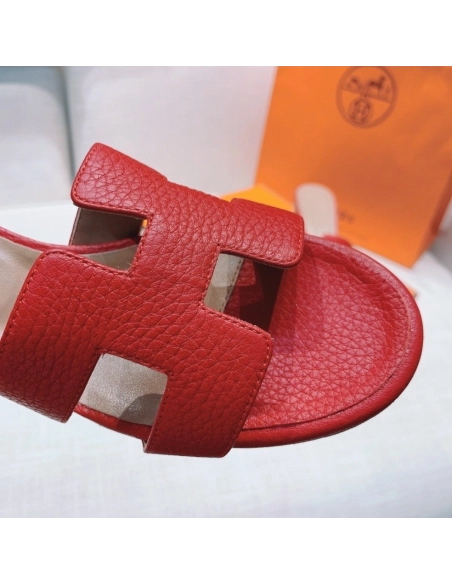 Hermes mid-heel slides summer shoes_1