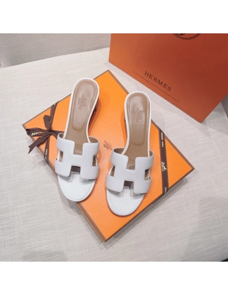 Hermes mid-heel slides summer shoes_1