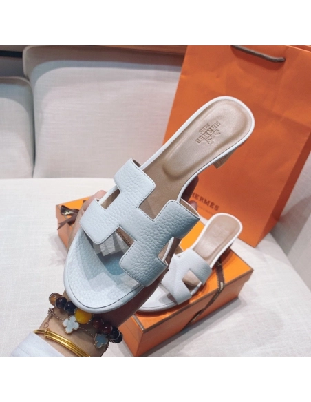 Hermes mid-heel slides summer shoes_1