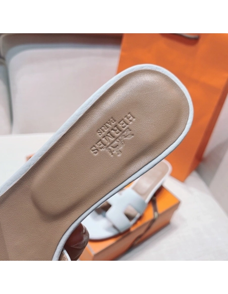 Hermes mid-heel slides summer shoes_1