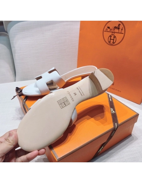 Hermes mid-heel slides summer shoes_1