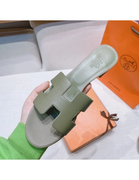 Hermes mid-heel slides summer shoes_12