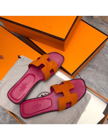 Hermes Oran slides summer shoes_17