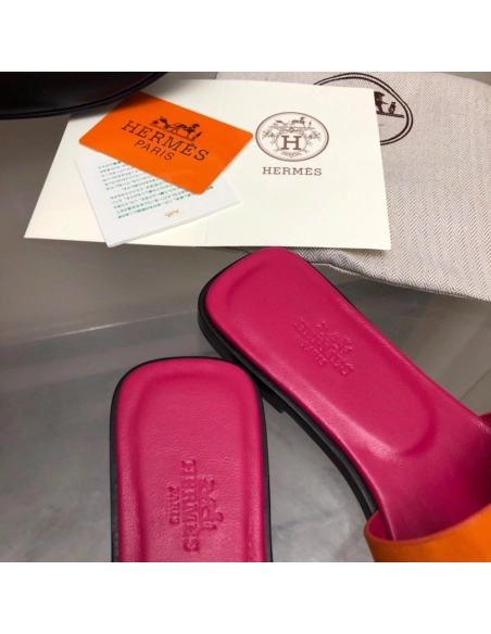 Hermes Oran slides summer shoes_17